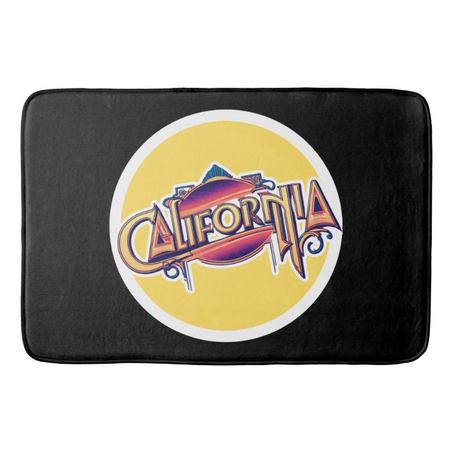 Badbadmatt på strandträningsteman badrumsmatta (Framsidan)