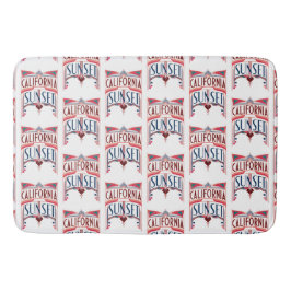 Badbadmatt på strandträningsteman badrumsmatta