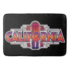 Badbadmatt på strandträningsteman badrumsmatta