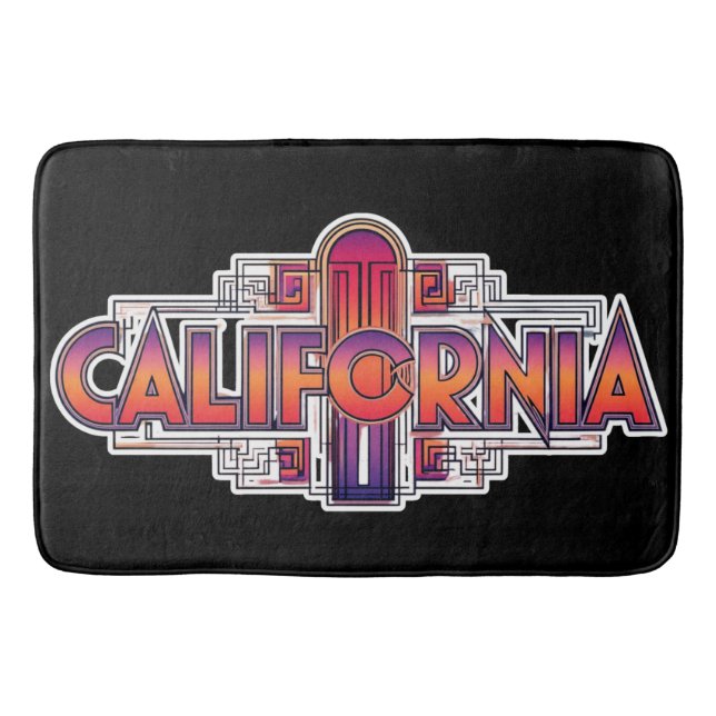 Badbadmatt på strandträningsteman badrumsmatta (Framsidan)