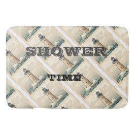 Badbadmatt på strandträningsteman badrumsmatta