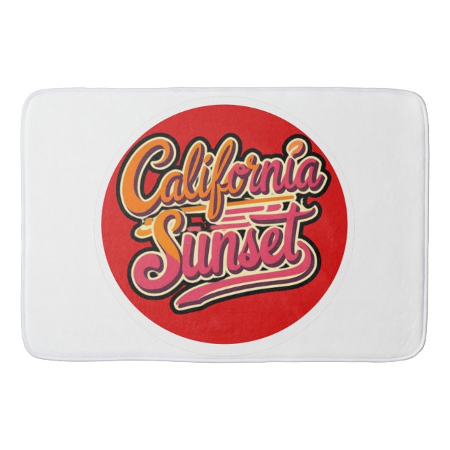 Badbadmatt på strandträningsteman badrumsmatta (Framsidan)