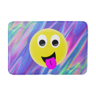 Badbathatt för emoji hologram-badmattan badrumsmatta