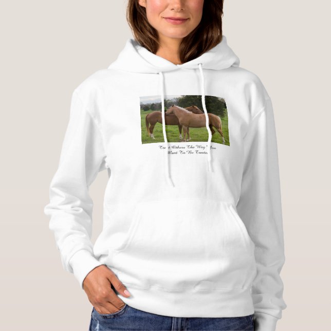 BadBeauties Treat other Sweatshirt Hoodie T Shirt (Framsida)