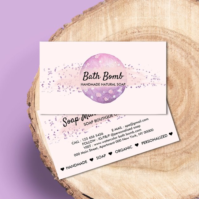 Badbomb Naturlig Tvål Spa Ekologisk Visitkort (Skapare uppladdad)