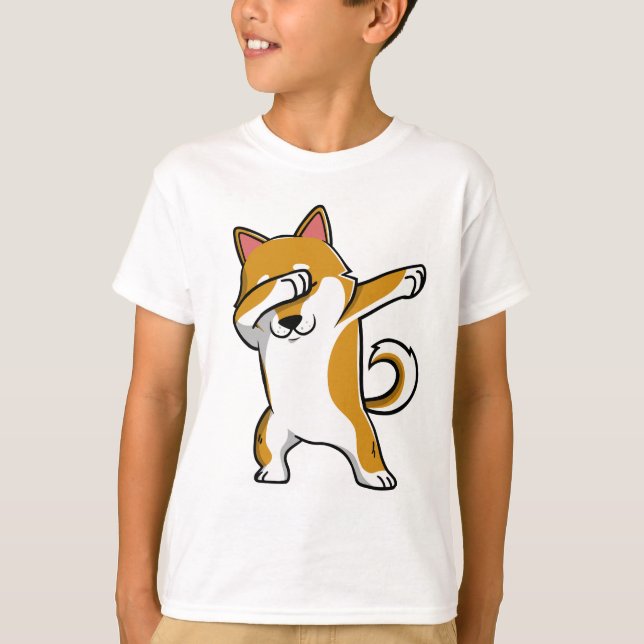 Badda den roliga Shiba Inu skjortan Tee Shirt (Framsida)