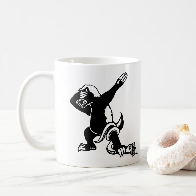 Badda honey badger kaffemugg (Med munk)