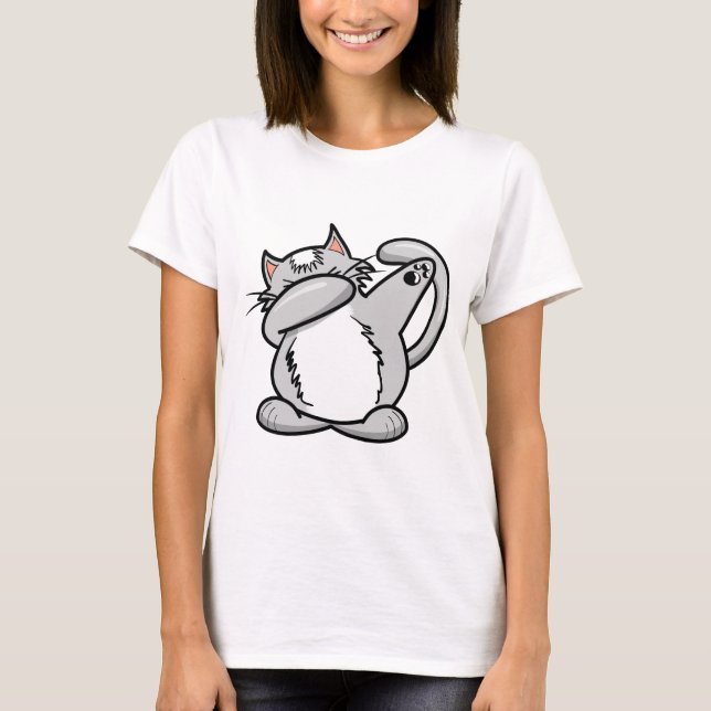 Badda katten tee shirt (Framsida)
