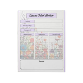 Bädda Lila Garden _ Insamling av sjukdomsdata Anteckningsblock