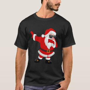 Badda Santa med rolig Sunglass jul T Shirt