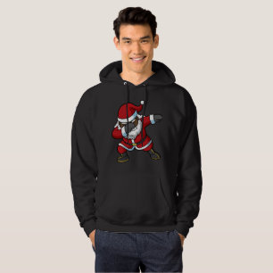 Badda svart jultomtenklickjul hoodie