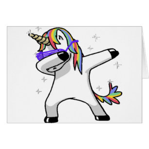 Badda Unicorn Hälsningskort