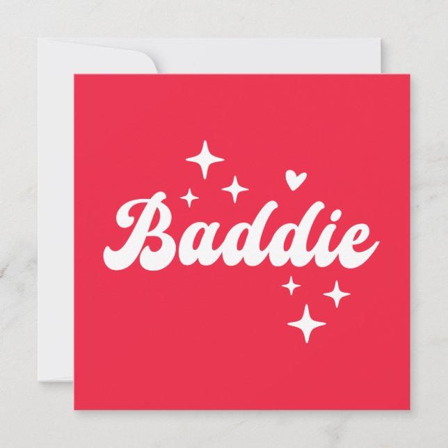 Baddie Inbjudningar (Framsida)