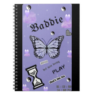 Baddie Lila School Anteckningsbok