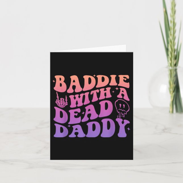 Baddie med en död pappa-design kort (Framsida)