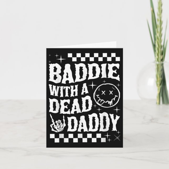 Baddie med en död pappa död Pappa Klubb-Mörk Kort (Framsida)