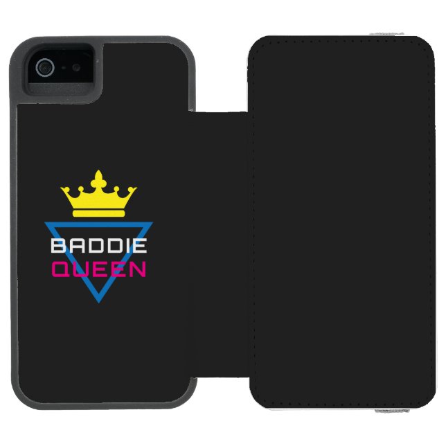 Baddie Queen Crown Y2K Incipio iPhone Wallet Skal (Folio Öppen)
