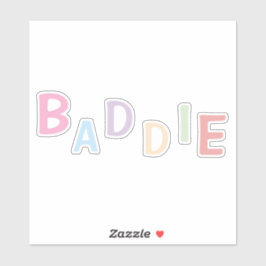 Baddie-vinyldekal. klistermärken