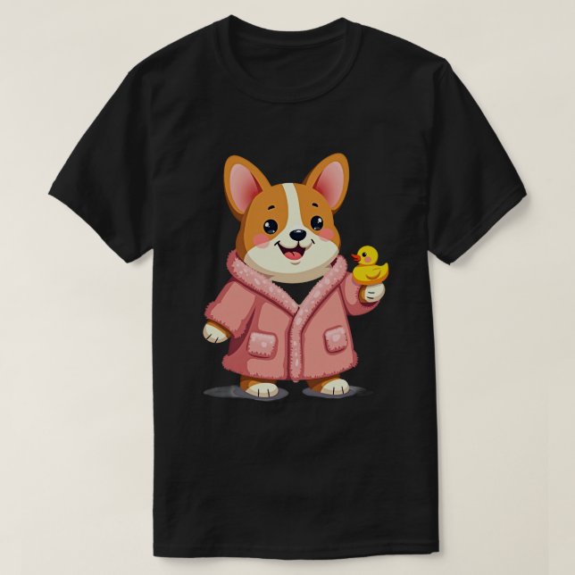 Baddräkt Corgi T Shirt (Design framsida)