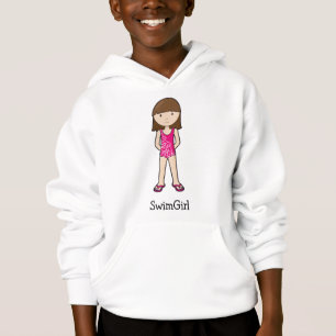 Baddräkt för SwimGirl brunettrosor Tee
