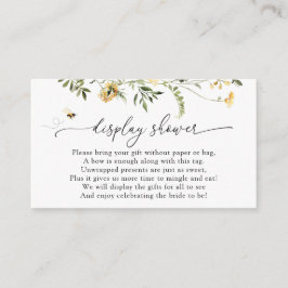 Baddrift med visning av bin och gula vilda blommor tilläggskort