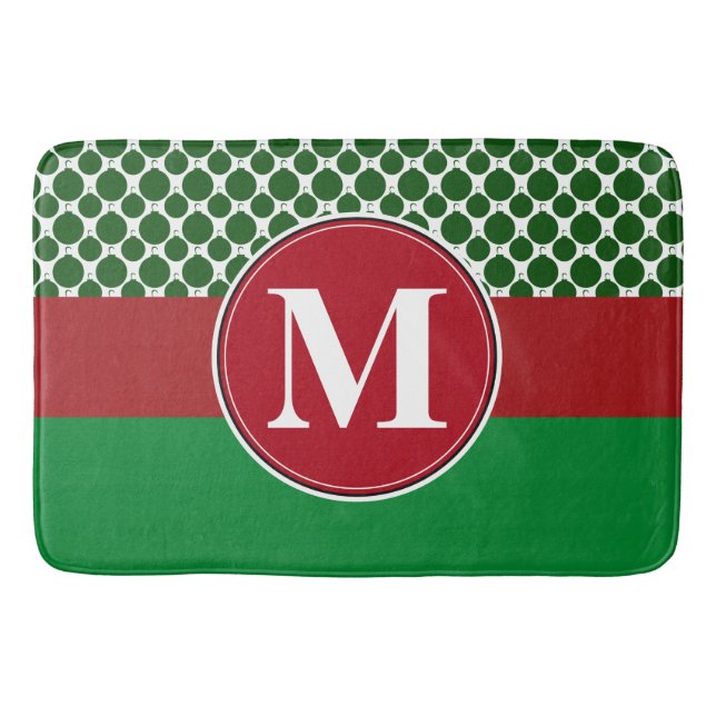 Baddruk, anpassningsbar monogrammall badrumsmatta (Framsidan)