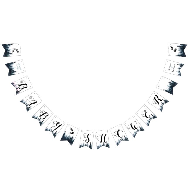 Baddydusch i Rustic Äventyr pojke Vimplar (Alla)