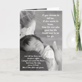 Både Mor Kärlek (Adoptive och Birthmamma) Kort