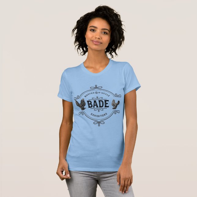 BADE (Mörk) Bella Canvas Bra Jersey T-Shirt (Hel framsida)
