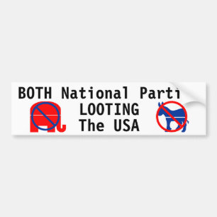 BÅDE NATIONELLA PARTYN, SOM LOOTERAR USA BILDEKAL