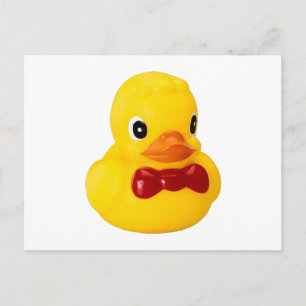 Badeente Quietschente gummi anka Vykort