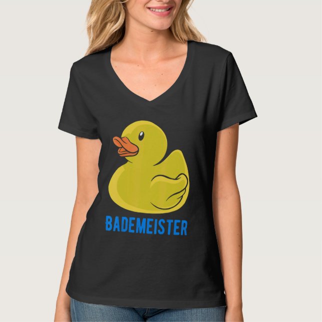 Bademeister Rubber Anka Anka Duckling Squeaky Anka T Shirt (Framsida)