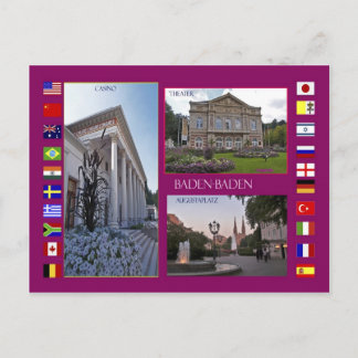 Baden-Baden Ansichtskarte Vykort