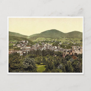 Baden-Baden, Baden, Tysklant sällsynt Photochrom Vykort