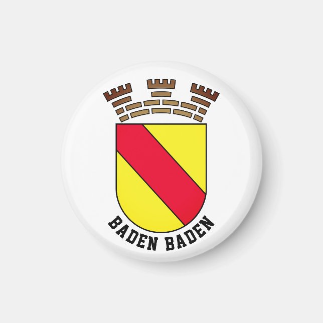 Baden Baden-jacka av arm - TYSKLAND Magnet (Framsidan)