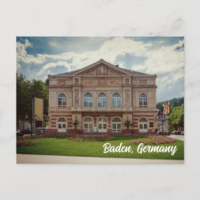 Baden Baden Tyskland Vykort (Framsida)
