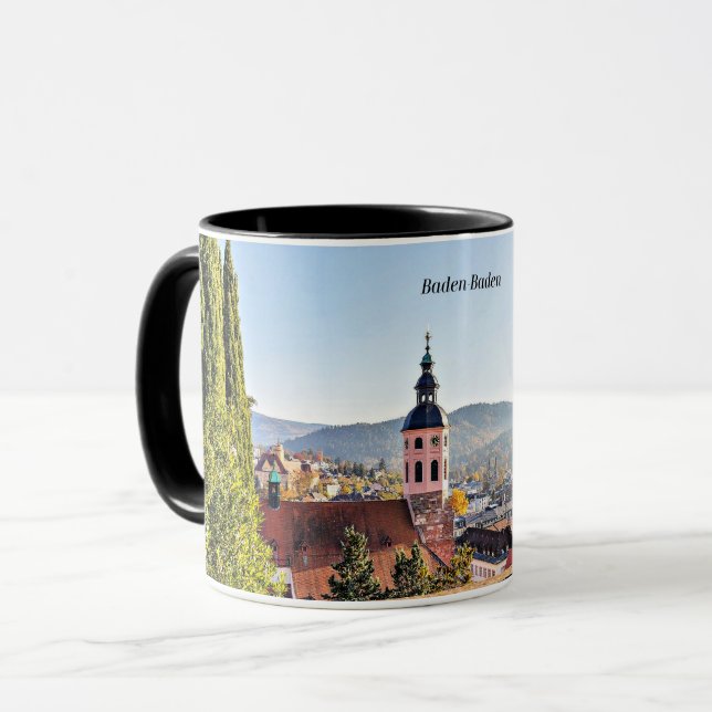 Baden-Baden, Tysklant, scenlandskap Mugg (Framsida vänster)
