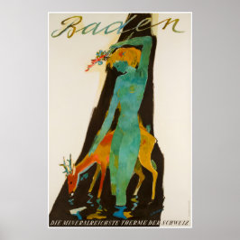 Baden, Die mineralreichste therme des Schweiz Poster