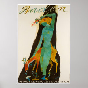 Baden, Die mineralreichste therme des Schweiz Poster