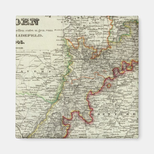 Baden, Tyskland Magnet (Framsidan)