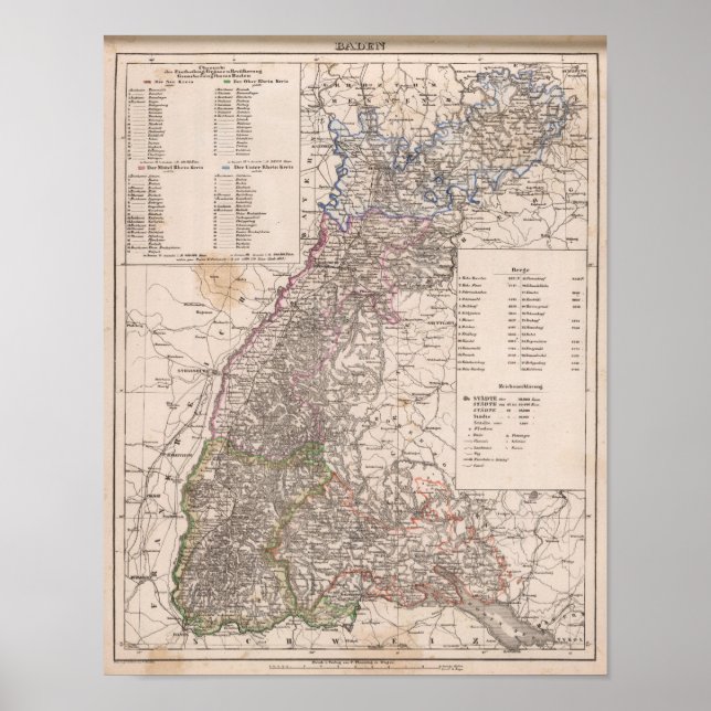 Baden, Tyskland Poster (Framsidan)