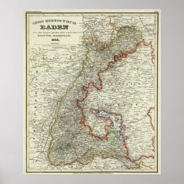 Baden, Tyskland Poster (Framsidan)