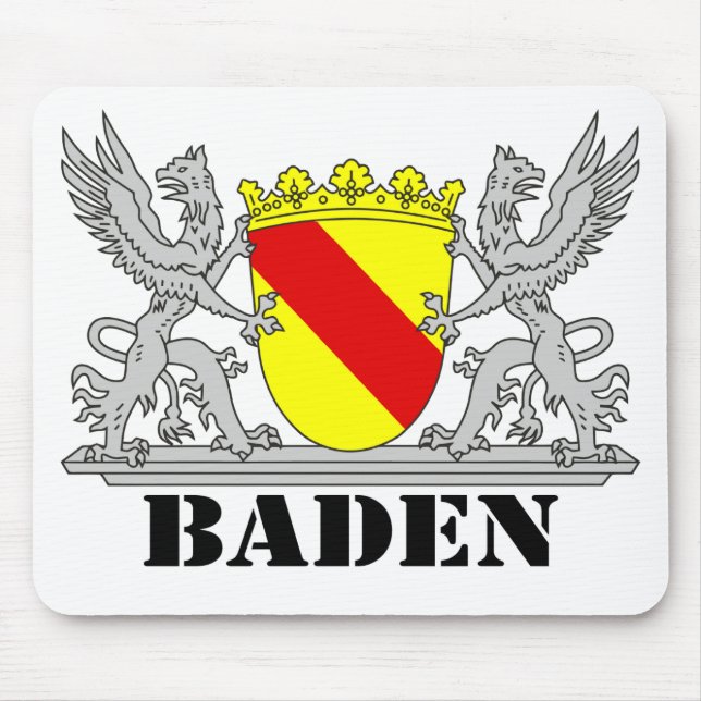 Baden Wappen mit Schrift Baden Musmatta (Framsidan)
