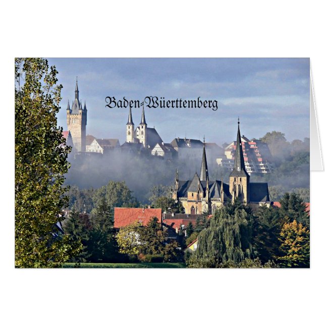 Baden-Wüerttemberg Hälsningskort (Framsidan Horizontal)