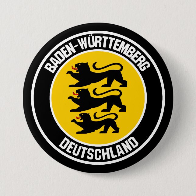 Baden-Württemberg Round Emblem Knapp (Framsida)
