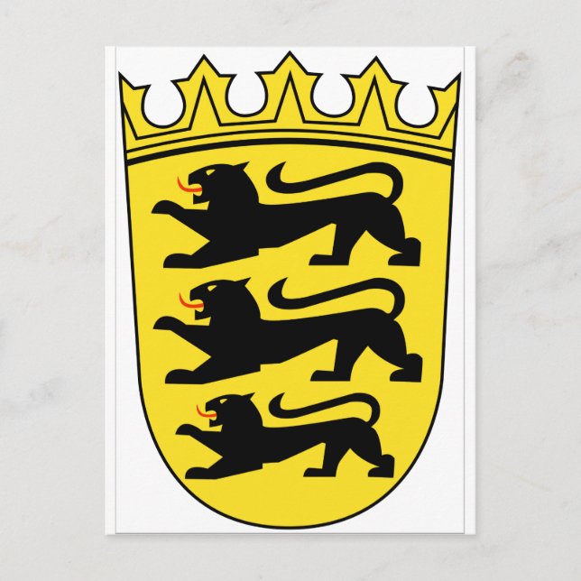 Baden-Württemberg (Tyskland) Jackar av Arm Vykort (Framsida)