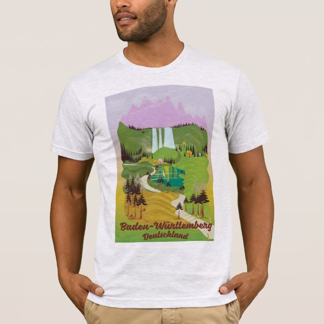 Baden-Württemberg tyskland Tee Shirt (Framsida)