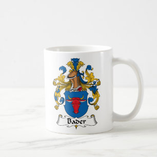 Bader familjvapensköld kaffemugg