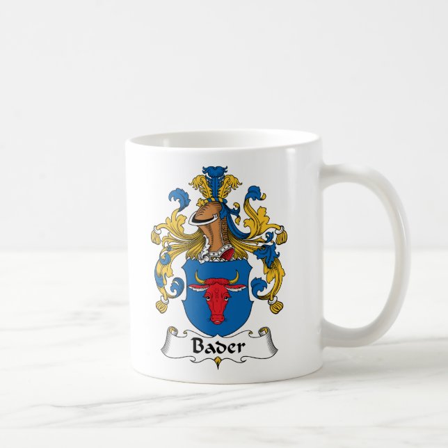Bader familjvapensköld kaffemugg (Höger)