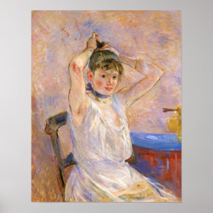 Badet av Berthe Morisot Poster